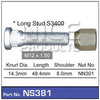 Nice Wheel Stud & Nut M12x1.50 48.8mm NS381