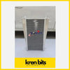 Silver aluminum intercooler with sleek ribbed core and sturdy mounts for nissan patrol safari gq td-42