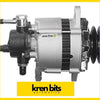 Silver and black nissan safari alternator 90a td42 with textured black housing and auto ii label on its side