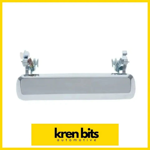 Chrome finished rectangular car door handle with two mounting brackets for nissan safari gq y60 front handles pair