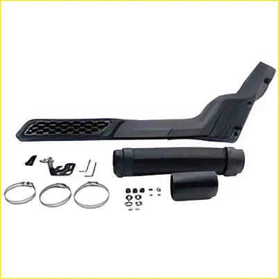 Black rubberized grip handle with textured surface and mounting bracket for no drilling air intake snorkel fit suzuki jimny jb74