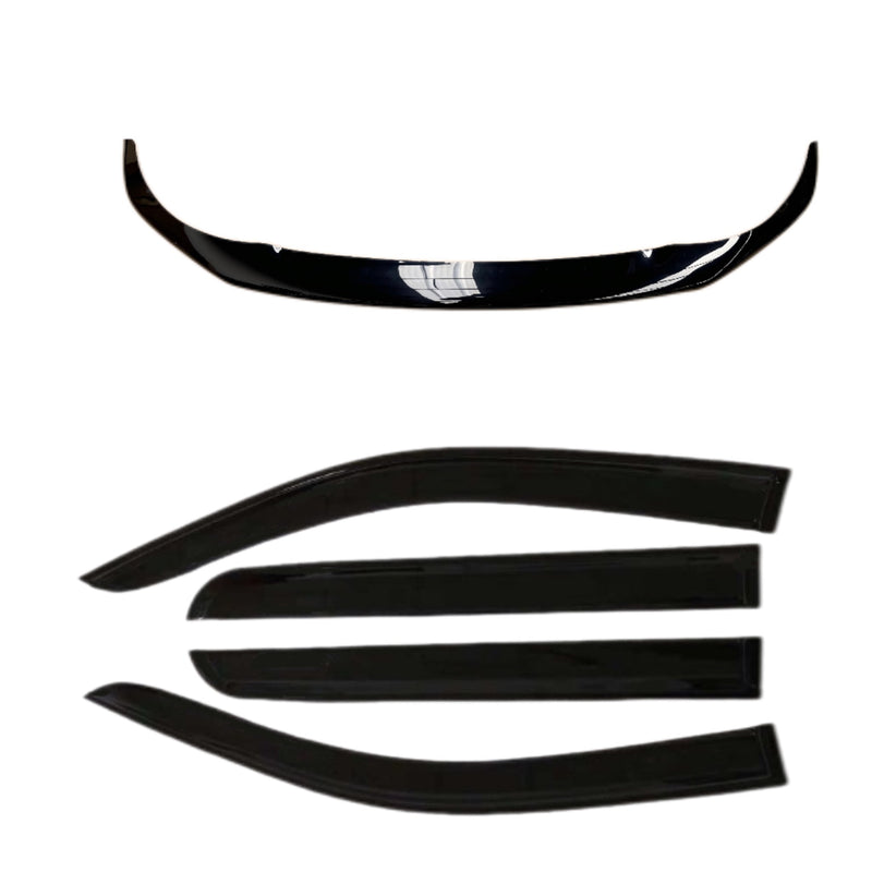 Nissan Navara NP300 Weather Shields & Bonnet Guard (2015-2020)