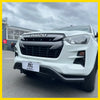 White isuzu d-max 2021-2023 with black nudge bar and bumper guard compatible with front sensors
