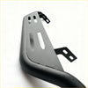Black matte metal nudge bar rear rack with mounting brackets and cutouts for mazda bt-50 2021+ front sensors