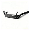 Black matte metal nudge bar with integrated mounting brackets and horizontal slots for mazda bt-50 2021+ front sensors