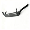 Black metal nudge bar with two mounting brackets and rectangular cutouts for mazda bt 50 2021 plus front sensors