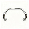 Chrome finished u-shaped motorcycle handlebar guard with squared end caps for mitsubishi pajero nudge bar 2015-2018