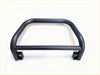Black matte metal nudge bar with curved bars and mounting brackets compatible with front sensors for mitsubishi triton 2005-2015