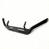 Black matte metal nudge bar for nissan navara np300 2015-2020 with integrated brackets and slotted design