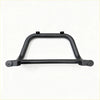Black metal front bumper guard nudge bar with mounting brackets and circular end caps for gwm cannon 2019+ matte black