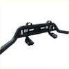 Black metal nudge bar lower style with integrated mounting brackets and slotted design for ford ranger px1 px2 px3 xlt back side
