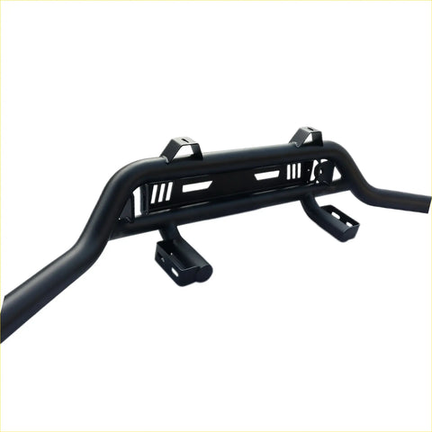 Black metal nudge bar lower style bumper guard with integrated brackets and slotted design for holden colorado 2012-2020