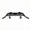 Black metal front bumper guard with curved arms and mounting brackets for nudge bar lower style mazda bt-50 2021+