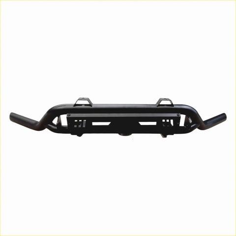 Black steel nudge bar lower style front bumper guard with curved arms and mounting brackets for mazda bt50 2021+