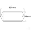 OEX Reflector Rectangle Amber 48x127mm (Pack of 10)