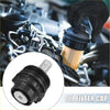 Black plastic oil filter housing cap with white base and threaded exterior for Toyota Sequoia 2007-2020 engine installation
