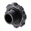 Black plastic gear-shaped oil fuel tank cap cover with threaded interior for toyota 4runner 2003-2023