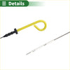 Yellow plastic handle oil level dipstick with black tip and metal rod for toyota hiace hilux 4runner 2005-2015