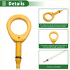 Yellow plastic oil level dipstick with circular handle and metal probe for toyota prius 1500cc 16v dohc efi 2001-2009