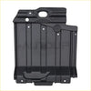 Black plastic oil pan undercarriage protection panel with molded ridges and mounting holes for jeep grand cherokee 2011 2019