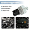 Gray and black plastic oil pressure switch sensor with metallic threaded end for Toyota Scion 2004-2016