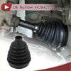 Black rubber outer cv joint boot kit with ribbed flexible design and clamps for toyota rav4 2005-2020