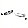 Outside door handle set for ford courier ranger mazda b series bravo with sleek chrome finish and black plastic accents