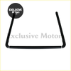 Black metal triangle with exclusive motors logo on top bar for over rail load bed liner ford ranger nissan vw