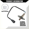 Black-coated oxygen o2 sensor with metallic threaded end and black connector for toyota 4runner 3.0 1990-1995