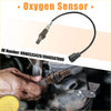 Black oxygen sensor with metallic threaded end and rubber boot compatible with toyota avalon 2005-2018 back side