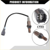 Black-coated oxygen sensor with metallic body and four-pin connector for toyota highlander 2004-2005 3.3l back side view