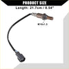 Metallic oxygen sensor for toyota highlander 2004-2005 3.3l with black insulated wire and gray plastic connector back side