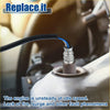 Black and blue wire connected to a metallic oxygen sensor for toyota tacoma 2.7l upstream air fuel ratio sensor