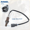 Black-coated oxygen sensor for toyota tacoma 2.7l with gray plastic connector and metallic threaded end showing four pins