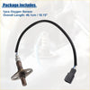 Black-coated oxygen sensor with metallic threaded body and plastic connector for toyota tundra 2000-2002 back side view