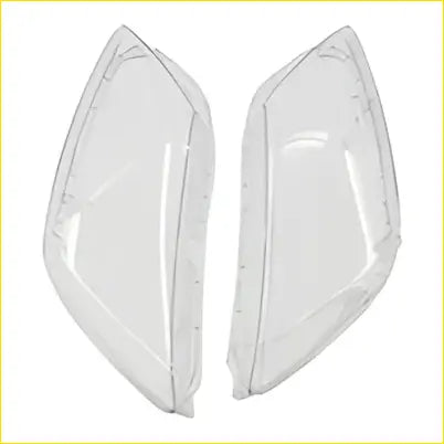 Pair clear plastic headlight lens covers with sleek angular design fit for Mazda CX-7 2007-2012