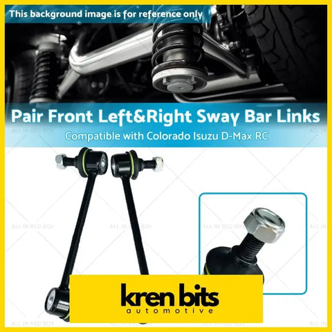 Pair front left and right black and green sway bar links for colorado isuzu d-max rc by kren bits automotive