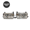 Toyota Land Cruiser LC80 / FJ80 / HDJ80 / FZJ80 Pair of Crystal Headlights (1991-1994)