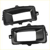 Pair rh and lh black plastic fog light trim mounting brackets for 2014 2015 chevrolet silverado shown from back side
