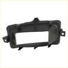 Black plastic car stereo dashboard mounting frame with molded tabs for secure installation on chevrolet silverado fog light trim