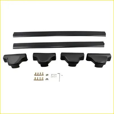 Black roof rack cross bars with four horizontal bars and matching brackets fit for honda crv 2007-2011