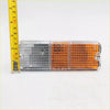 Clear plastic parking turn light x2 for mazda b-series 1978-1985 with three colored sections and metallic mounts