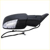Passenger side mirror for ram 1500 2013–2019 black plastic with power fold led signal light and wiring harness back view