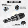 Black metal pcv valve with hexagonal nut and threaded end for toyota rav4 and venza compatible models