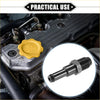 Black metal engine coolant overflow pipe adapter for pcv valve compatible with toyota rav4 and venza 2009-2018