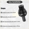 Black plastic durable pcv valve with threaded top and hex base for toyota tacoma 2005-2015