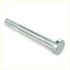 Silver-colored metal bolt with cylindrical shaft and rounded head for performance aluminum racing short throw shifter fit for chevrolet