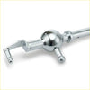 Chrome finished billet steel short throw gear shift lever with spherical center for dodge neon 94-03 mt