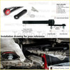 Black aluminum performance pendulum engine mount kit with red rubber bushing and silver bolts for Volkswagen