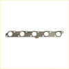 Metallic gray permaseal exhaust manifold gasket with five circular openings for ford everest 3.2l 2015 onwards